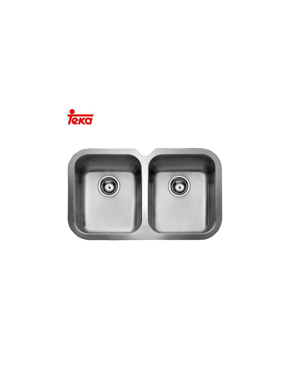 Teka BE 2C 765 Lavabo sobre-encimera Rectangular Acero inoxidable Teka - 1