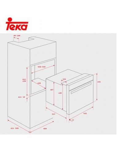 Teka Horno Compacto HBC535SS Hidrolítico Inox 48L Clase A Teka - 2