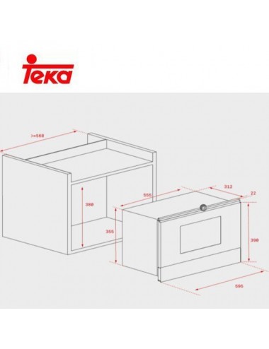 Teka Microondas MS622BIS 22L Negro Inox 850W Teka - 2