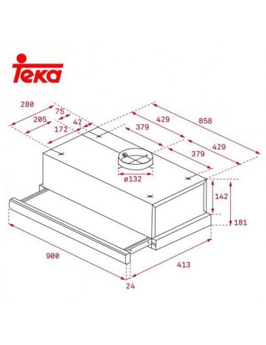 Teka Campana Telescópica TL9310 90cm Inox 339m3/h Clase D Teka - 2