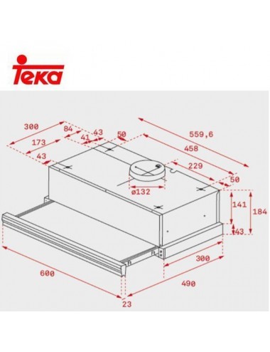 Teka Campana Telescópica CNL6415 60cm Negra 385m3/h Clase A Teka - 2