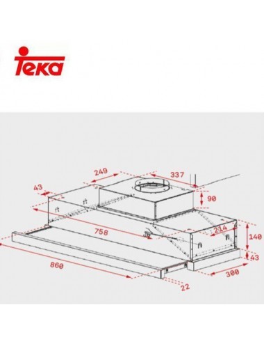 Teka Campana Telescópica CNL9815PLUS 90cm Inox 730m3/h Clase A Teka - 2
