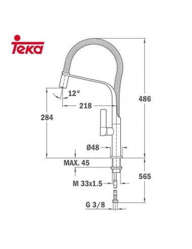 Grifo TEKA FO 999 CROMO