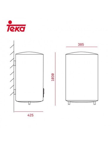 Termo eléctrico TEKA EWH 80 H BLANCO