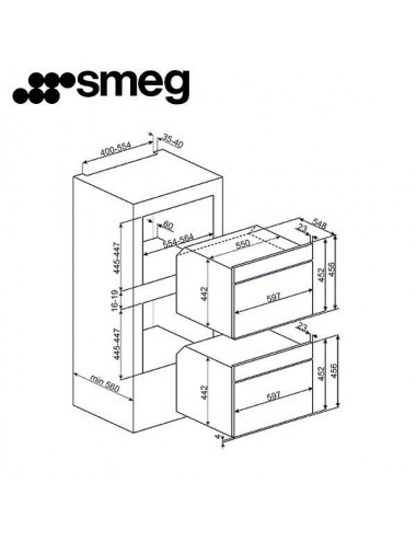 Smeg Horno Compacto SF4920MCX1 Vapor Clean Inox 40L Smeg - 2
