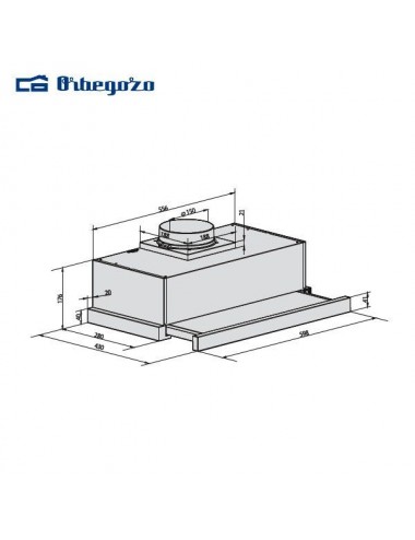 Orbegozo Campana Telescópica TL07160IN 60cm Inox 308m3/h Clase C Orbegozo - 2