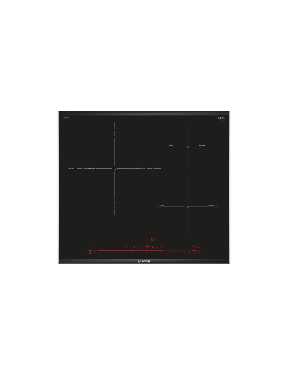 Bosch Serie 8 PID675DC1E hobs Negro Integrado Con placa de inducción 3 zona(s) Bosch - 1