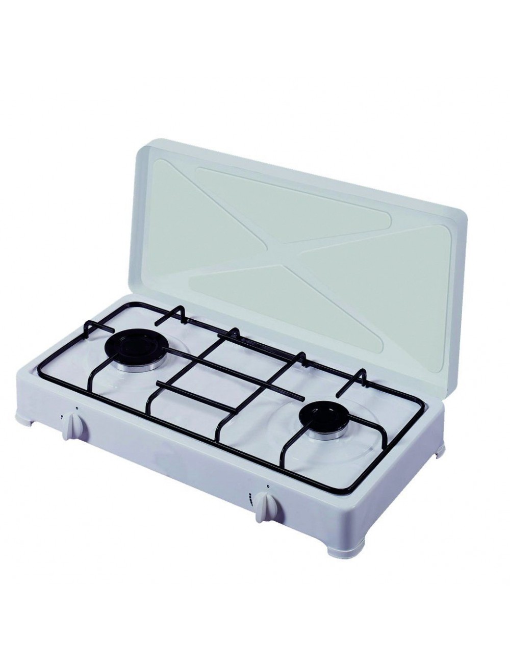 Vitrokitchen Hornillo Gas 200BB 2 Fuegos Blanco 60x32cm Gas Butano Vitrokitchen - 1