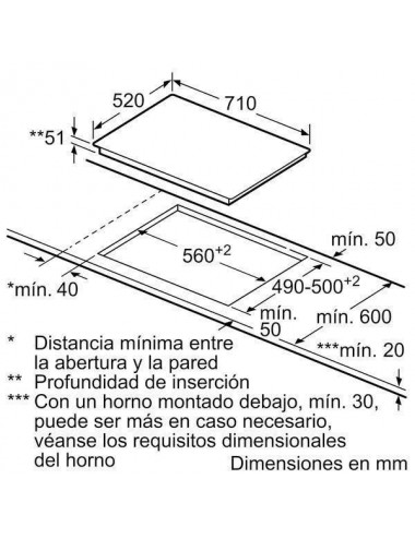 Siemens EH775LDC1E hobs Negro Integrado Con placa de inducción 3 zona(s) Siemens - 2