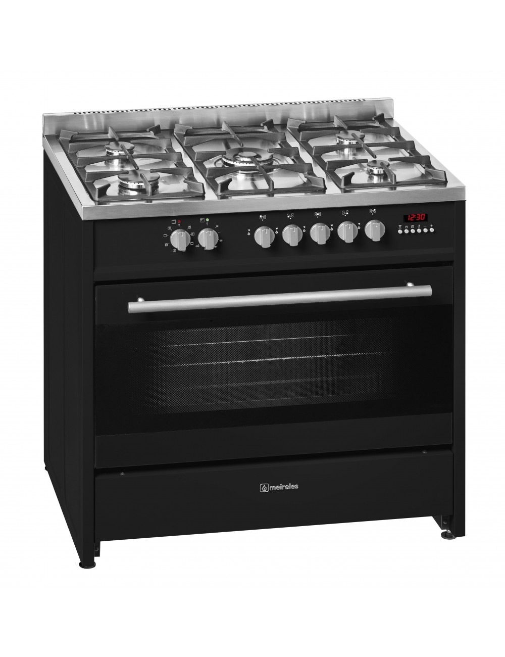 Meireles Cocina E911BL Gas Butano Negra 5 Fuegos Meireles - 1 Meireles Cocina E911BL Gas Butano Negra 5 Fuegos Meireles - 1