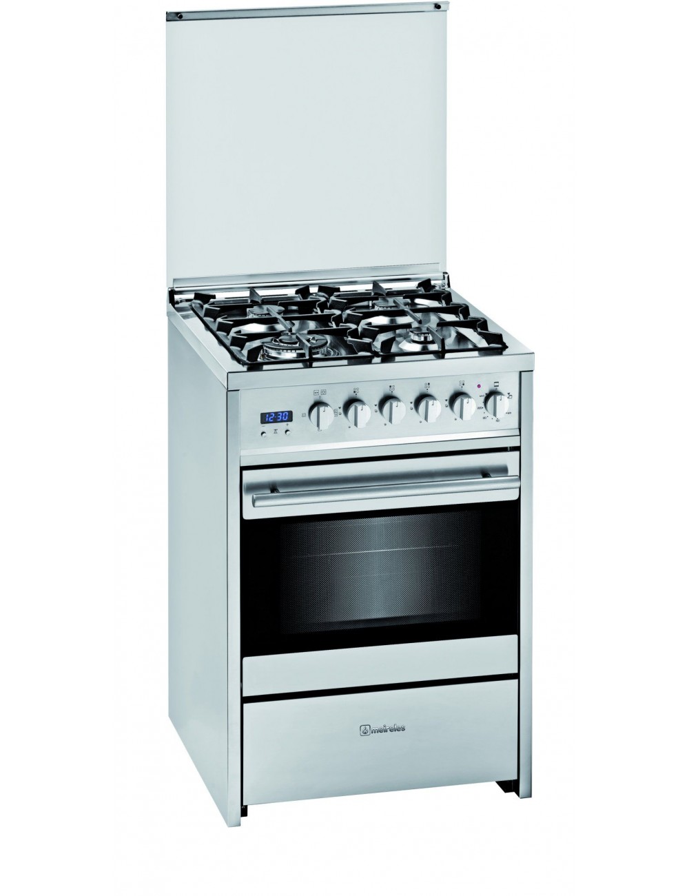 Meireles Cocina G610X Gas Butano Inox 4 Fuegos Horno Gas Meireles - 1 Meireles Cocina G610X Gas Butano Inox 4 Fuegos Horno Gas Meireles - 1