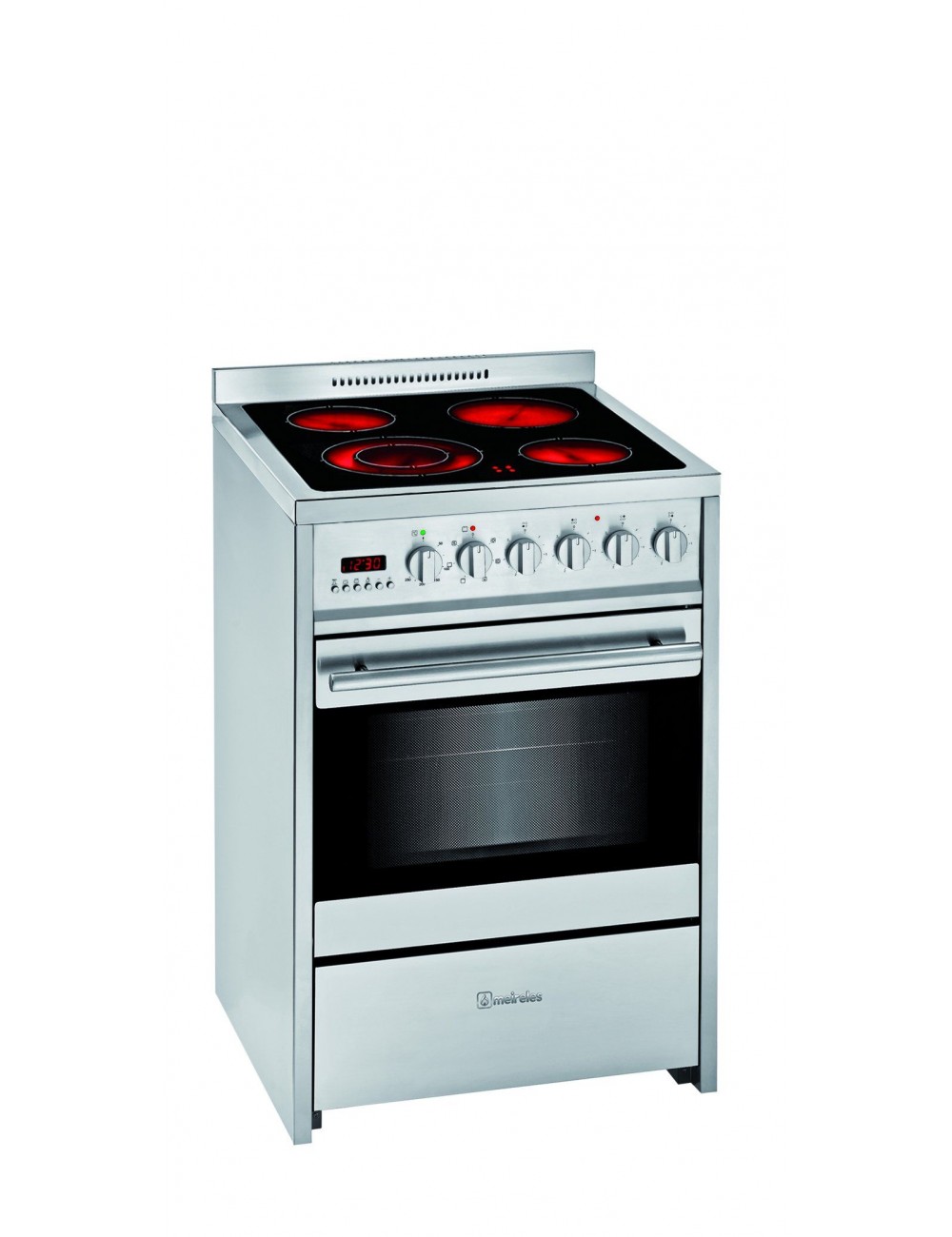 Meireles Cocina E611X Eléctrica Inox Vitrocerámica 4 Zonas Horno Eléctrico Meireles - 1 Meireles Cocina E611X Eléctrica Inox Vitrocerámica 4 Zonas Horno Eléctrico Meireles - 1