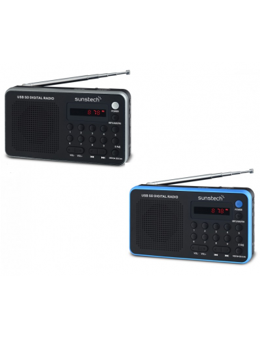 SUNSTECH RADIO PORTATIL RP-DS32BL AZUL USB/SD/DIGITAL. Sunstech - 2