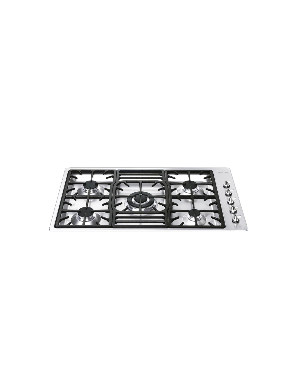 Smeg Encimera Gas PGF95F4 5 Fuegos Inox 90cm Smeg - 1 Smeg Encimera Gas PGF95F4 5 Fuegos Inox 90cm Smeg - 1