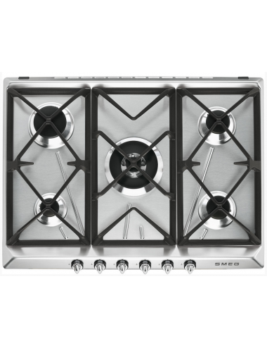 Smeg Encimera Gas SR975XGH 5 Fuegos Inox 75cm Smeg - 1