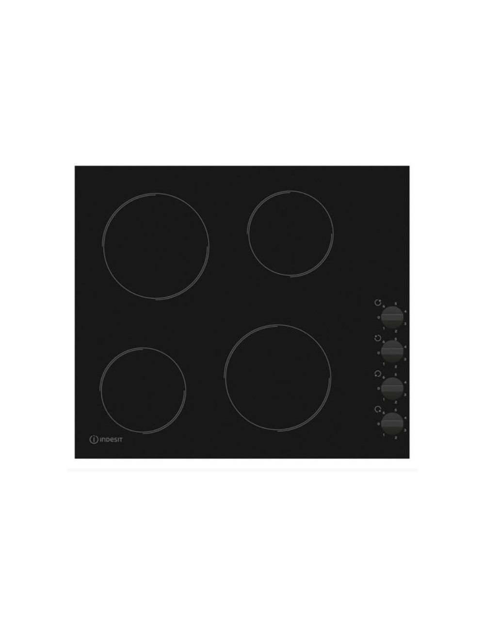 Indesit Encimera Vitrocerámica RI860C 4 Zonas 60cm Biselada Indesit - 1