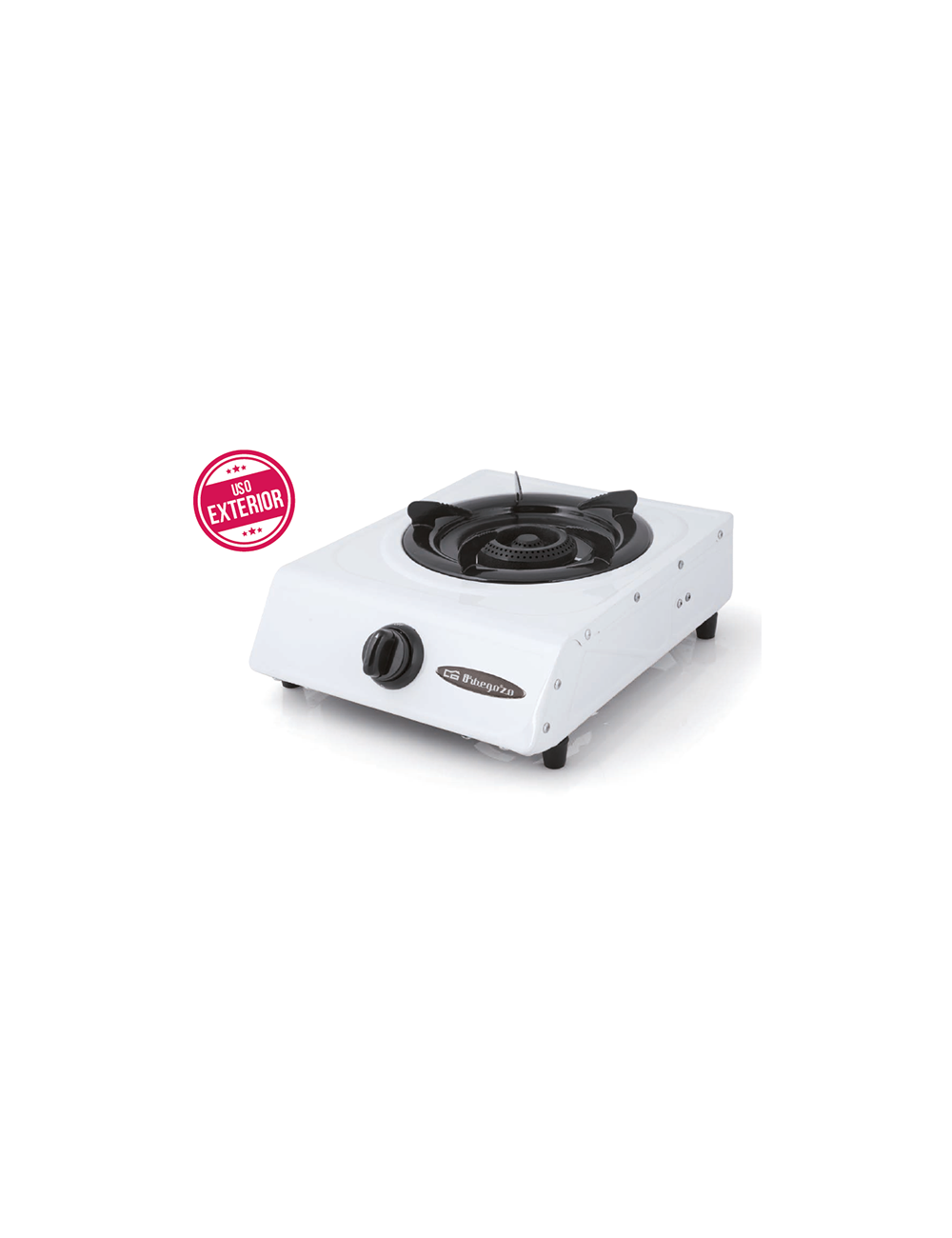Orbegozo Hornillo Gas FO1600 1 Fuego Blanco 30x40cm Gas Butano Orbegozo - 1