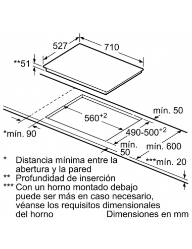 Bosch Serie 8 PID775DC1E hobs Negro Integrado Con placa de inducción 3 zona(s) Bosch - 2