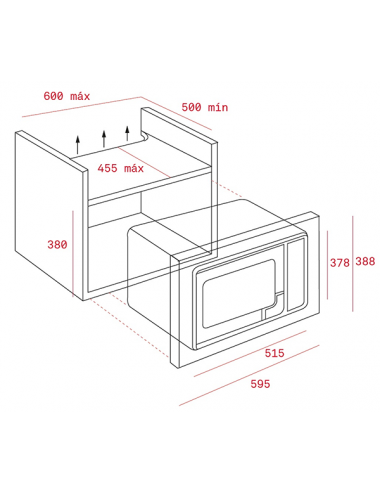 Teka Microondas Integrable Grill MWE255FI 25L Inox 900W Teka - 2