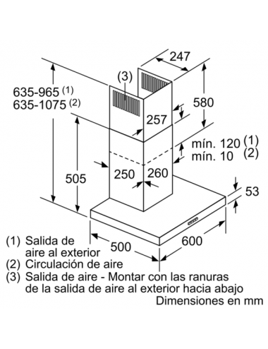 Campana decorativa BALAY 3BC066MX