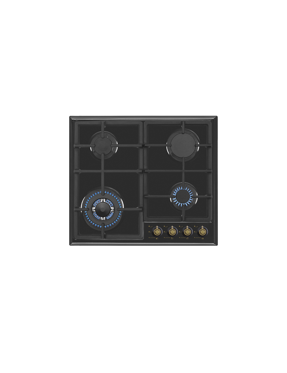 Vitrokitchen Encimera Gas EN63RB 4 Fuegos Negra Rústica 60cm Gas Butano Vitrokitchen - 1 Vitrokitchen Encimera Gas EN63RB 4 Fuegos Negra Rústica 60cm Gas Butano Vitrokitchen - 1