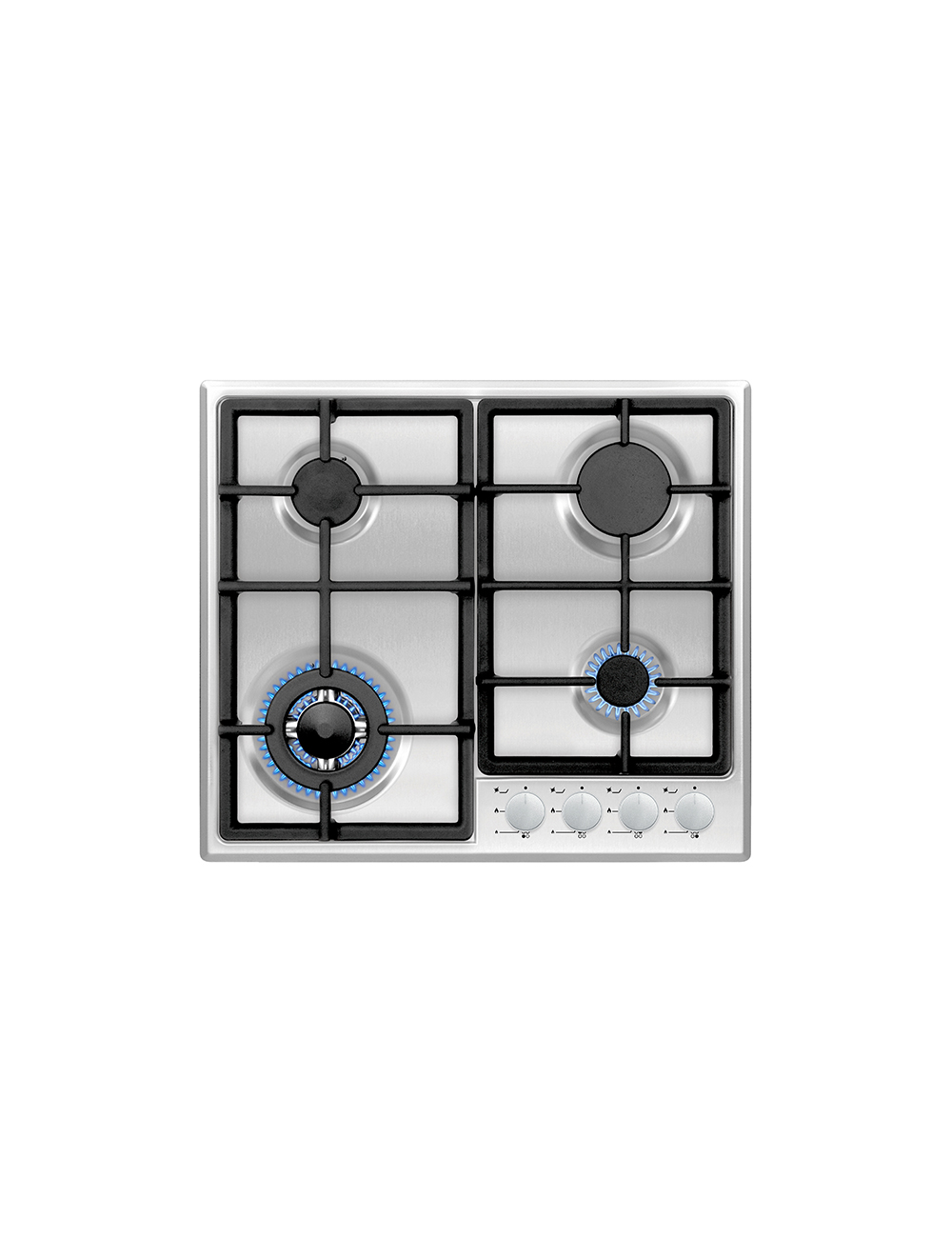 Vitrokitchen Encimera Gas EN63IB 4 Fuegos Inox 60cm Gas Butano Vitrokitchen - 1