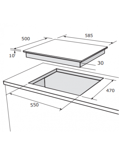 Meireles Encimera Gas MG3640XNAT 4 Fuegos Inox Gas Natural Meireles - 2