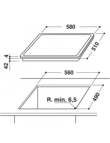 Whirlpool Encimera Vitrocerámica AKT8090NE 4 Zonas 60cm Whirlpool - 2