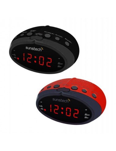 SUNSTECH RADIO RELOJ FR-D16RD DESPERTADOR ROJO DIGITAL Sunstech - 2