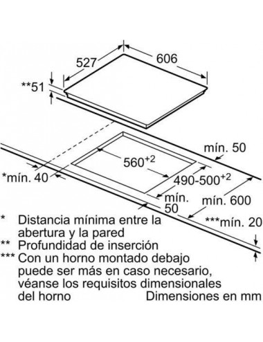 Bosch Serie 8 PID675DC1E hobs Negro Integrado Con placa de inducción 3 zona(s) Bosch - 2