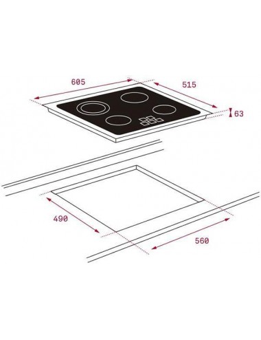 Teka Encimera Vitrocerámica TT6320 3 Zonas 60cm Teka - 2