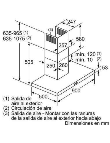 Campana decorativa SIEMENS LC96BHM50