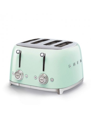 Tostador vintage Smeg TSF03PGEU Verde 4 rebanadas Años 50 Style