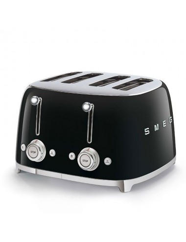 Tostador vintage Smeg TSF03BLEU Negro 4 rebanadas Años 50 Style
