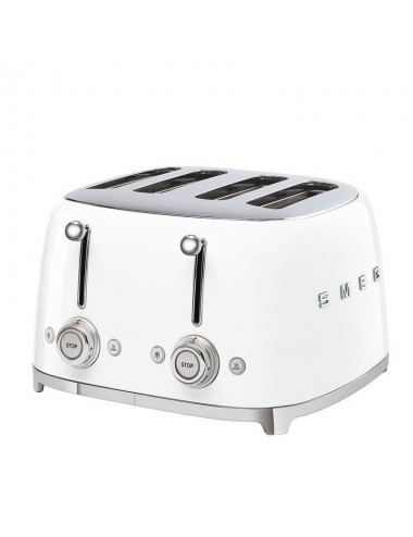 Tostador vintage Smeg TSF03WHEU Blanco 4 rebanadas Años 50 Style