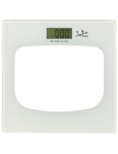 JATA P111 báscula de baño Plaza Transparente, Blanco Báscula personal electrónica Jata - 1