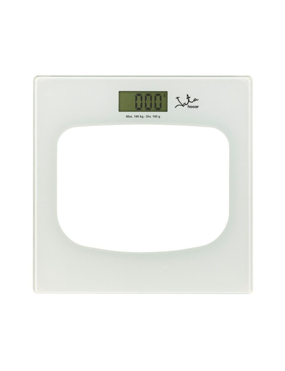 JATA P111 báscula de baño Plaza Transparente, Blanco Báscula personal electrónica Jata - 1