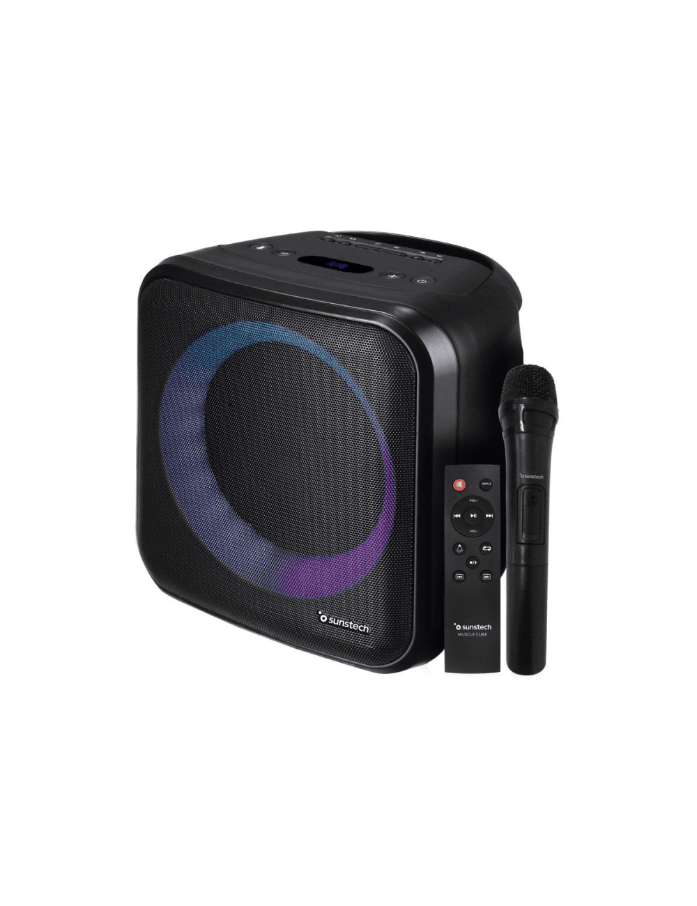 SUNSTECH ALTAVOZ MUSCLECUBE BK BT 20w + MICROFONO INAL Sunstech - 1