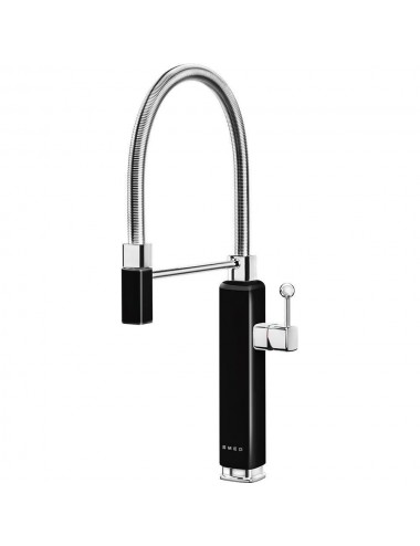 Grifo de Cocina Smeg MDF50BL Negro Semiprofesional Monomando Años 50 Style