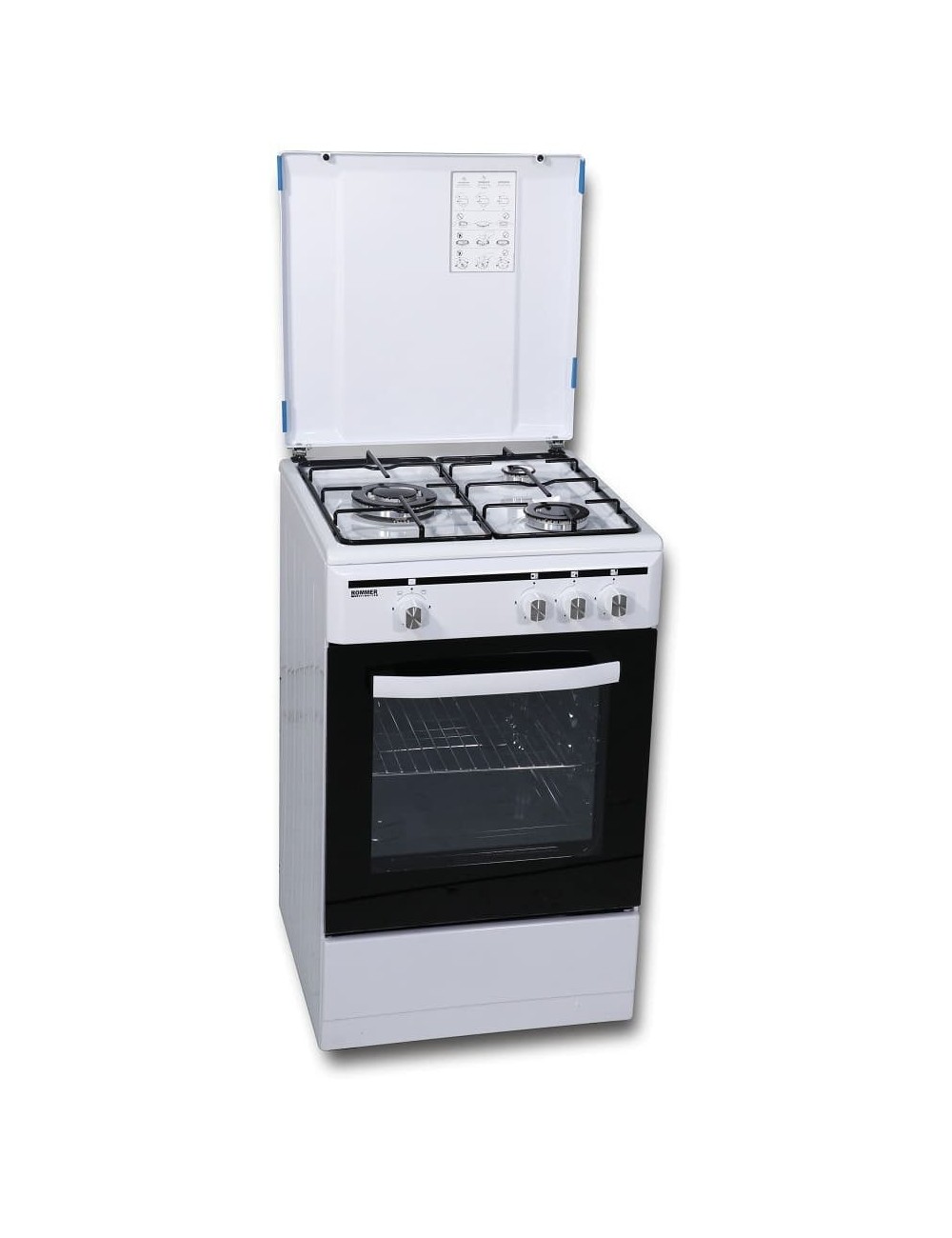 Rommer Cocina VCH350FG Gas Natural Blanca 3 Fuegos Horno Gas Rommer - 1