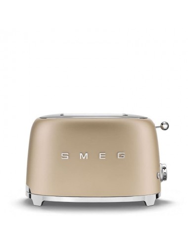 NUEVO! Tostador vintage Smeg TSF01CHMEU Oro Mate Años 50 Style 2 rebanadas