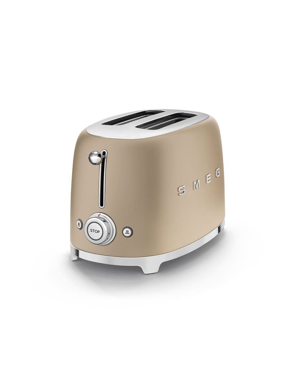 NUEVO! Tostador vintage Smeg TSF01CHMEU Oro Mate Años 50 Style 2 rebanadas
