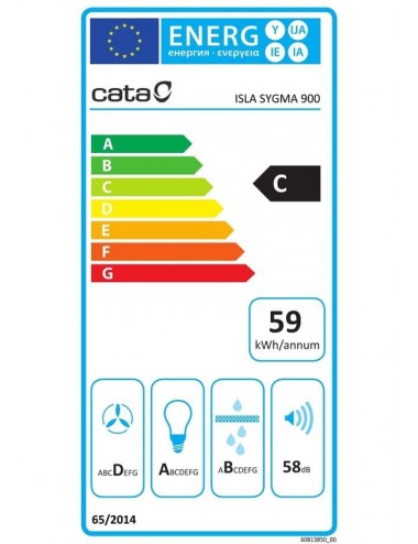 CATA ISLA SYGMA 900 Acero inoxidable 780 m³/h C Cata - 2