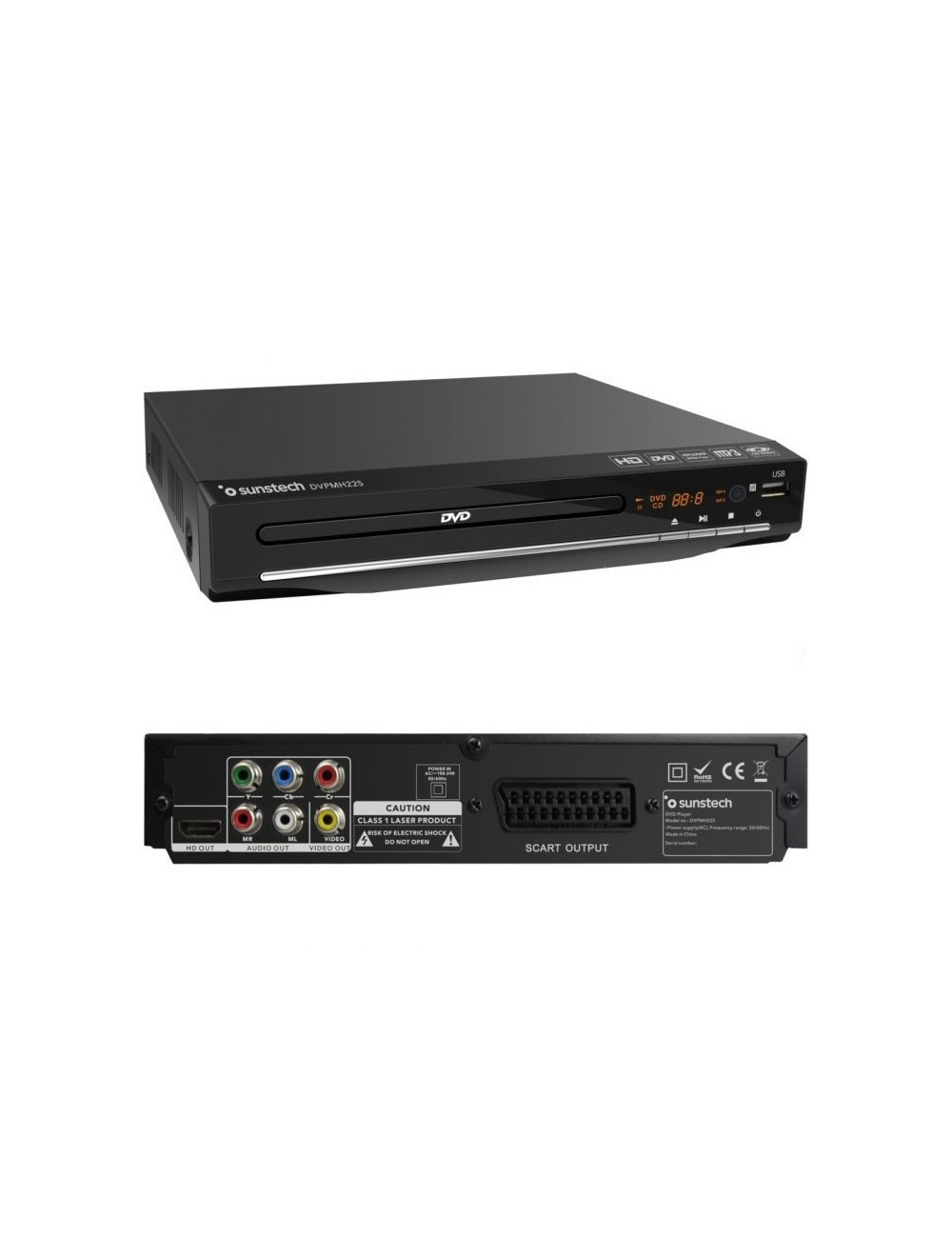 SUNSTECH DVD DVP-MH225BK HDMI USB Sunstech - 1