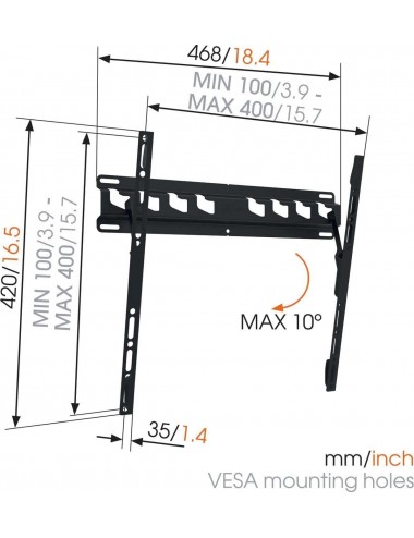 VOGELS SOPORTE PARED MA3010-B1 TILT 32-55 8563010 Vogel's - 3