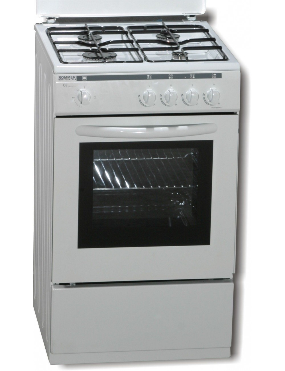 Rommer Cocina VCH455 Gas Natural Blanca 4 Fuegos Horno Gas Rommer - 1