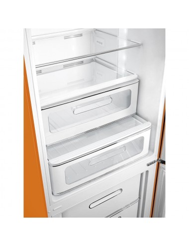 Frigo Combi Smeg FAB32LOR5 Naranja Años 50 Style | 196,8cm| Apertura Izquierda| ENVÍO GRATIS
