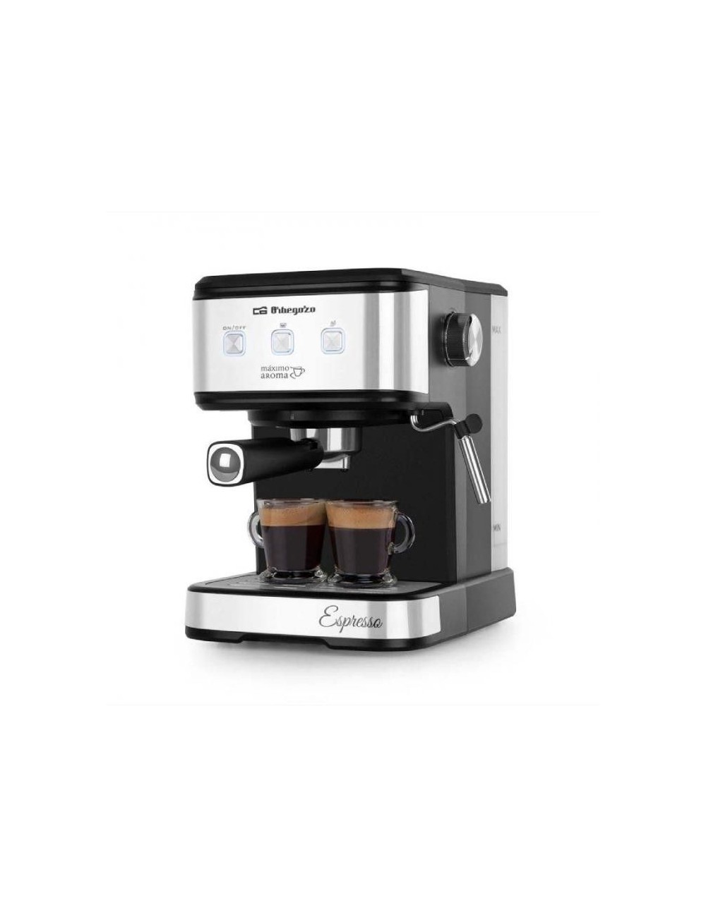 ORBEGOZO CAFETERA EX-5200 EXPRESSO 20 Bar. 850w Frontal INOX Orbegozo - 1
