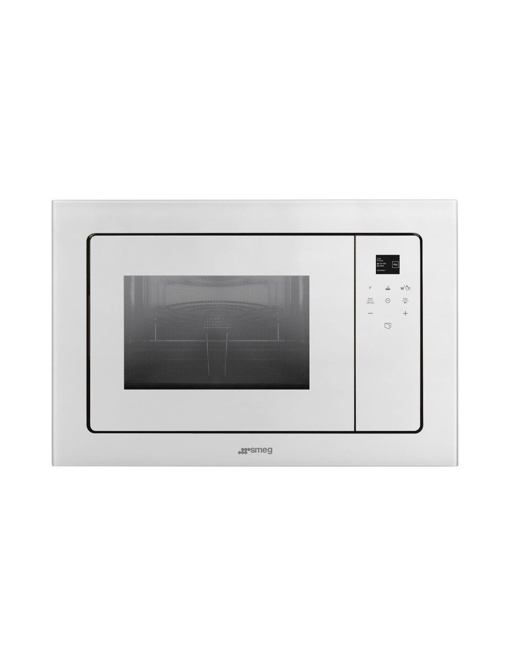 Smeg Microondas Integrable Grill FMI120B2 21L Cristal Blanco 800W Smeg - 1