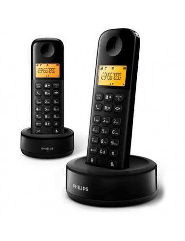 PHILIPS TELEFONO INAL. D1602B  DUO BASICO NEGRO Philips - 1